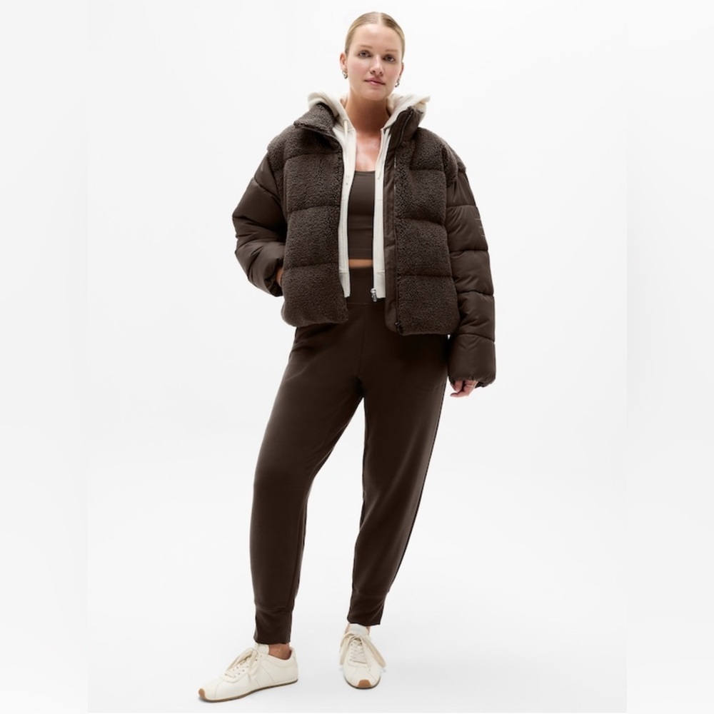 NWT Athleta Coaster Luxe Truffle Jogger Size 1X (#658312)